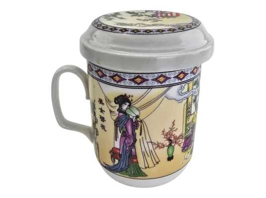 Чашка заварочная с ситом (230мл) (SFC94) «Гейши» (h-11 см купить в интернет магазине подарков ПраздникШоп