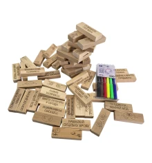 Игра настольная «Дженга 4в1:Башня купить в интернет магазине подарков ПраздникШоп