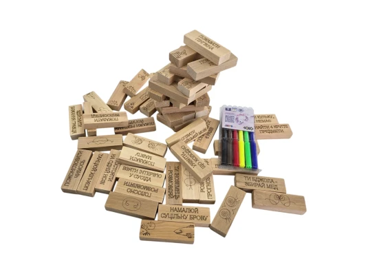 Игра настольная «Дженга 4в1:Башня купить в интернет магазине подарков ПраздникШоп