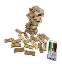 Игра настольная «Дженга 4в1:Башня купить в интернет магазине подарков ПраздникШоп