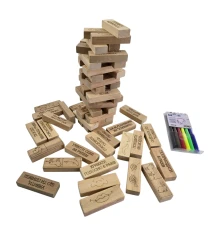 Игра настольная «Дженга 4в1:Башня купить в интернет магазине подарков ПраздникШоп