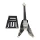 Гитара «Gibson Flying V» миниатюра дерево (24×8 × 1.5 см) купить в интернет магазине подарков ПраздникШоп
