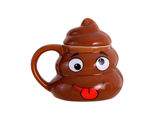 Кружка керамическая фигурная Какашка Emoji №5 купить в интернет магазине подарков ПраздникШоп