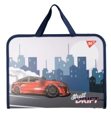 Папка портфель Yes Drift  FC на молнии с тканевыми ручками купить в интернет магазине подарков ПраздникШоп
