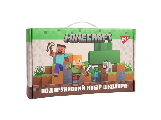 Набор канцелярии Yes Подарочный набор школьника Minecraft купить в интернет магазине подарков ПраздникШоп