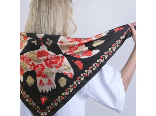 Платок Цветочные птицы купить в интернет магазине подарков ПраздникШоп