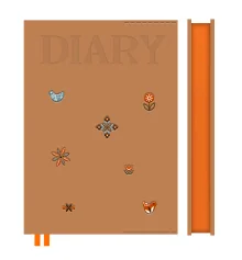 Ежедневник Leo Planner Amber А5 недатированный мягкий терракотовый 320 страниц купить в интернет магазине подарков ПраздникШоп