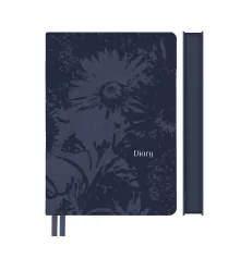 Ежедневник Leo Planner Fiore А5 недатированный мягкий синий 320 страниц купить в интернет магазине подарков ПраздникШоп