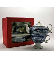 Сервиз фарфор (3TA1003-5) 1 чайник + 1 чашка «Павлины» (200/400 мл чашка/чайник) купить в интернет магазине подарков ПраздникШоп