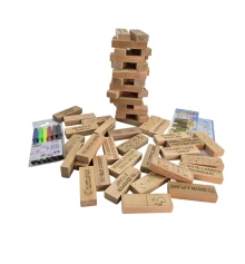 Игра настольная «Дженга 4в1:Башня купить в интернет магазине подарков ПраздникШоп