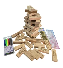 Игра настольная «Дженга 4в1:Башня купить в интернет магазине подарков ПраздникШоп