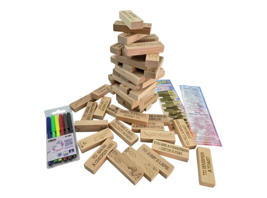 Игра настольная «Дженга 4в1:Башня купить в интернет магазине подарков ПраздникШоп