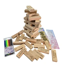 Игра настольная «Дженга 4в1:Башня купить в интернет магазине подарков ПраздникШоп