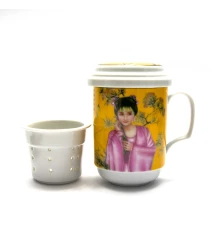 Чашка заварочная с ситом (330мл) (BFC161-13) «Гейша» (h-13 см купить в интернет магазине подарков ПраздникШоп