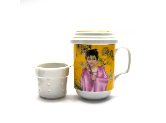 Чашка заварочная с ситом (330мл) (BFC161-13) «Гейша» (h-13 см купить в интернет магазине подарков ПраздникШоп