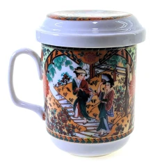 Чашка заварочная с ситом (230мл) (SFC113) «Гейшы» (h-11 см купить в интернет магазине подарков ПраздникШоп