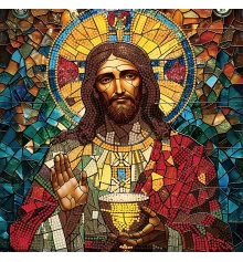 Алмазная картина Святое Причастие 30х30 (YJB3030-01) купить в интернет магазине подарков ПраздникШоп