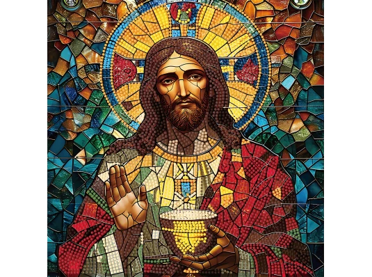 Алмазная картина Святое Причастие 30х30 (YJB3030-01) купить в интернет магазине подарков ПраздникШоп