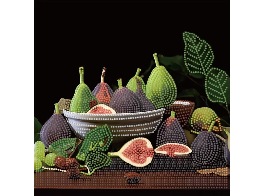 Алмазная картина Яркие инжиры 30х30 (YJB3030-07) купить в интернет магазине подарков ПраздникШоп