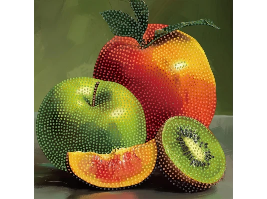 Алмазная картина Сочные фрукты 30х30 (YJB3030-11) купить в интернет магазине подарков ПраздникШоп