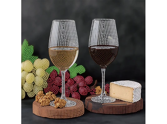 Алмазная картина Красная и белая 30х30 (YJB3030-14) купить в интернет магазине подарков ПраздникШоп