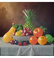 Алмазная картина Экзотические фрукты 30х30 (YJB3030-19) купить в интернет магазине подарков ПраздникШоп