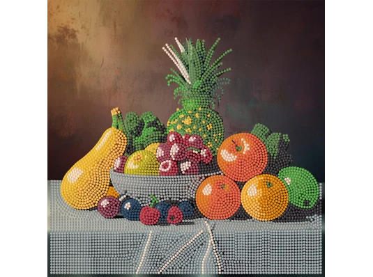 Алмазная картина Экзотические фрукты 30х30 (YJB3030-19) купить в интернет магазине подарков ПраздникШоп
