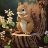 Алмазная картина Лесная белочка 30х30 (YJB3030-20)