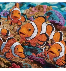 Алмазная картина Морские рыбы 30х30 (YJB3030-23) купить в интернет магазине подарков ПраздникШоп