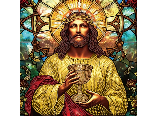 Алмазная картина Священный бокал 30х30 (YJB3030-25) купить в интернет магазине подарков ПраздникШоп