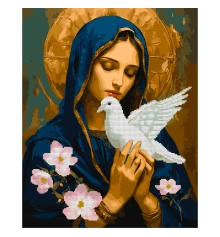 Картина по номерам с алмазной мозаикой SANTI Мир в ладонях 40х50 см купить в интернет магазине подарков ПраздникШоп