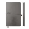 Ежедневник Leo Planner Glory 12х20 см датированный 2027 мягкий темно-серый металлик 352 страницы