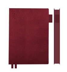 Ежедневник Leo Planner Binario A5 датированный 2027 мягкий бордовый 368 страниц купить в интернет магазине подарков ПраздникШоп
