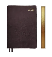 Ежедневник Leo Planner Aldento A5 датированный 2027 интегральный темно-коричневый 368 страниц купить в интернет магазине подарков ПраздникШоп