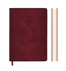 Ежедневник Leo Planner Vector А5 датированный 2027 твердый бордовый 368 страниц купить в интернет магазине подарков ПраздникШоп