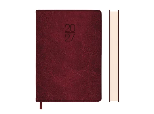 Ежедневник Leo Planner Vector А5 датированный 2027 твердый бордовый 368 страниц купить в интернет магазине подарков ПраздникШоп