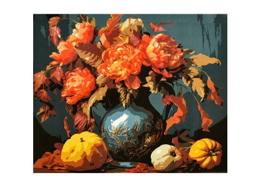 Картина по номерам Цветочное пламя на черном фоне 40х50 (AH1300) купить в интернет магазине подарков ПраздникШоп