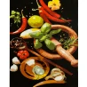 Картина по номерам Аромат специй на черном фоне 40х50 (AH1304)