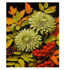 Картина по номерам Осенний букет на черном фоне 40х50 (AH1310) купить в интернет магазине подарков ПраздникШоп