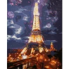 Картина по номерам Огни Парижа на черном фоне 40х50 (AH1321)