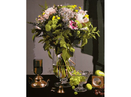 Картина по номерам Цветочная композиция на черном фоне 40х50 (AH1323) купить в интернет магазине подарков ПраздникШоп