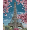 Алмазная картина Эйфилевая башня 40х50 (FZ4050-06)