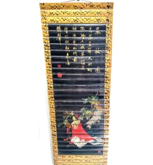 Панно бамбуковое «Девушка в красном» (24×65 см) купить в интернет магазине подарков ПраздникШоп