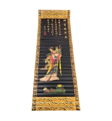 Панно бамбуковое «Девушка» (24×65 см) купить в интернет магазине подарков ПраздникШоп