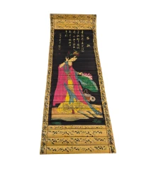 Панно бамбуковое «Девушка в красном» (24×65 см) купить в интернет магазине подарков ПраздникШоп