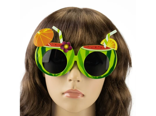 Очки Гавайские Арбузы Коктейль (зеленые) купить в интернет магазине подарков ПраздникШоп