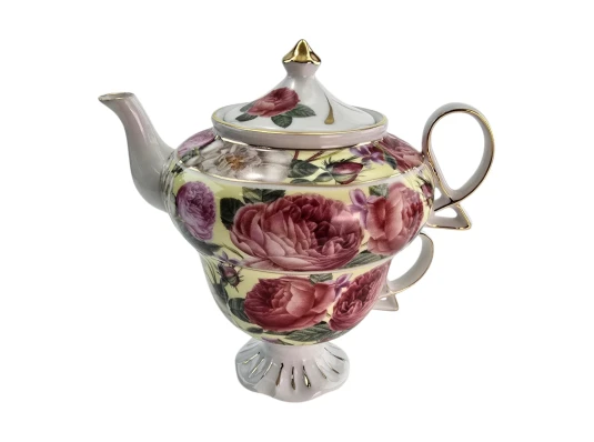 Сервиз фарфор (3TA3108-6) 1 чайник + 1 чашка «Розы» (200/400 мл чашка/чайник) купить в интернет магазине подарков ПраздникШоп