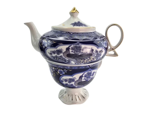 Сервиз фарфор (3TA1003-5) 1 чайник + 1 чашка «Павлины» (200/400 мл чашка/чайник) купить в интернет магазине подарков ПраздникШоп