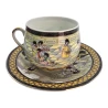 Сервиз фарфор (SCS78) 1 чашка+1 блюдце «Танцовщицы» (110 мл) (h-5.2 см, d-5.3 см, блюдце d-11 см)
