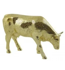 Коллекционная статуэтка коровы Mira Moo-Gold купить в интернет магазине подарков ПраздникШоп